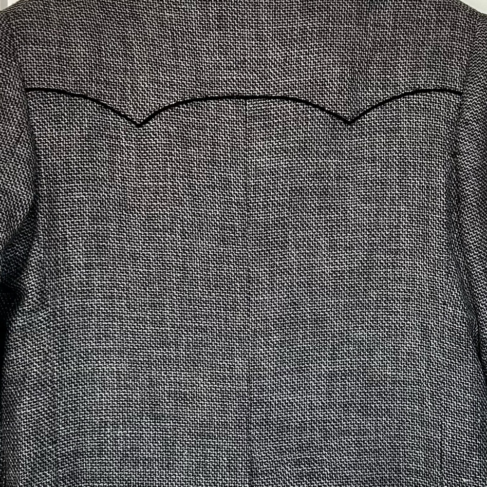 PAGANO WEST Vintage Men’s WesternStyle Blazer SportCoat Gray Tweed WoolBlend 42R - Picture 7 of 15